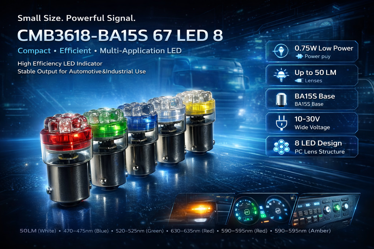 CMB3618-BA15S 67 LED 8