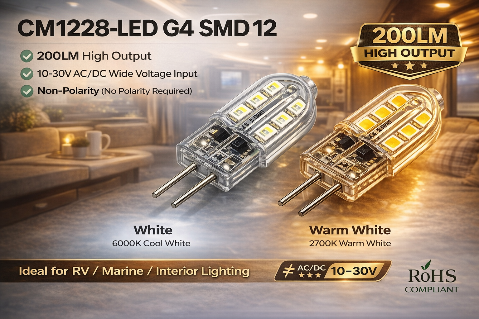 CM1228-LED G4 SMD 12
