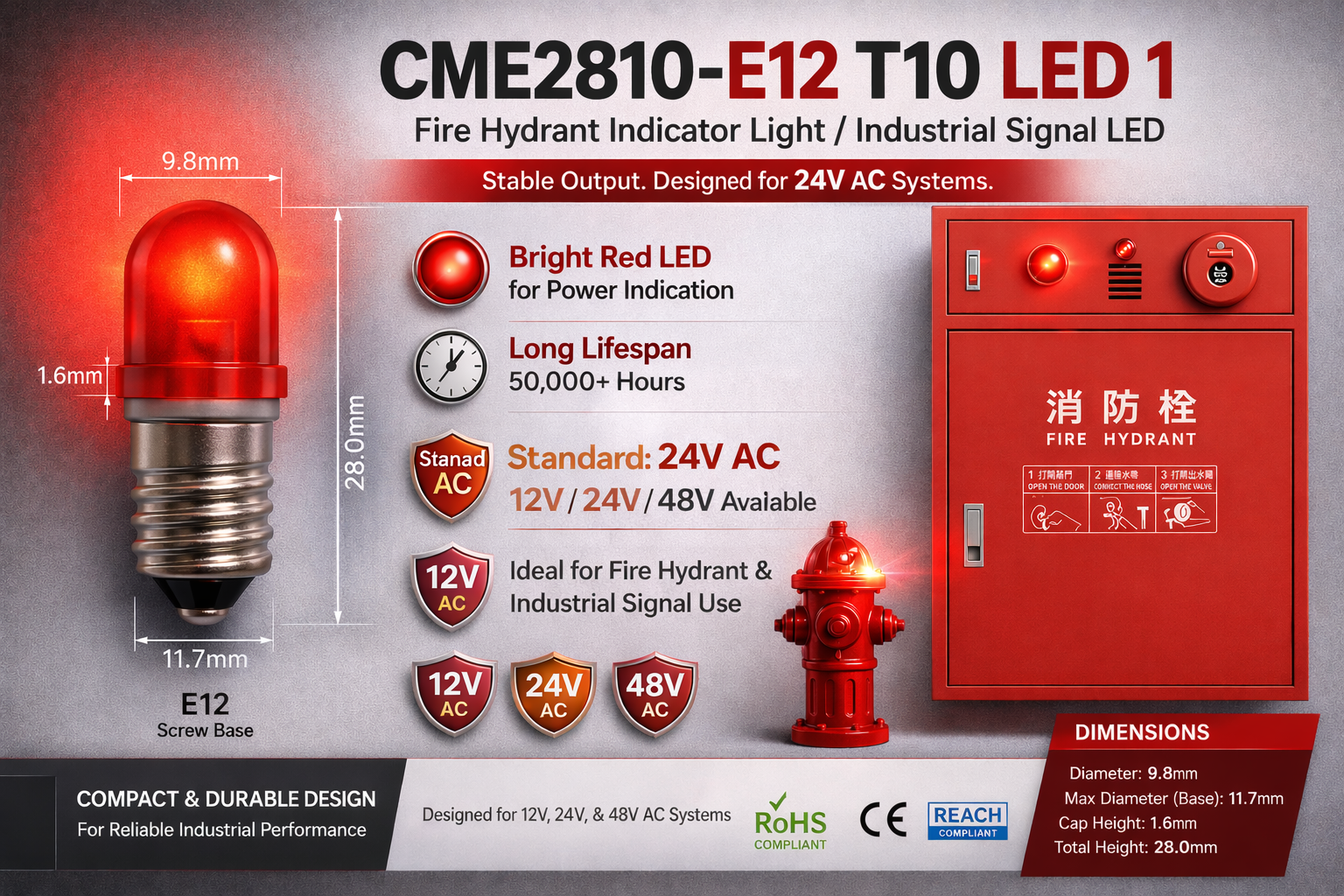 CME2810-E12 T10 LED 1