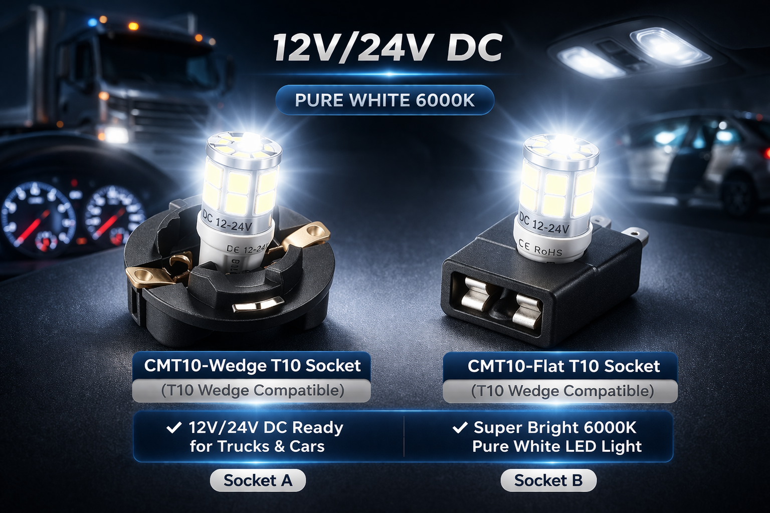 CMT10-Wedge T10 Socket