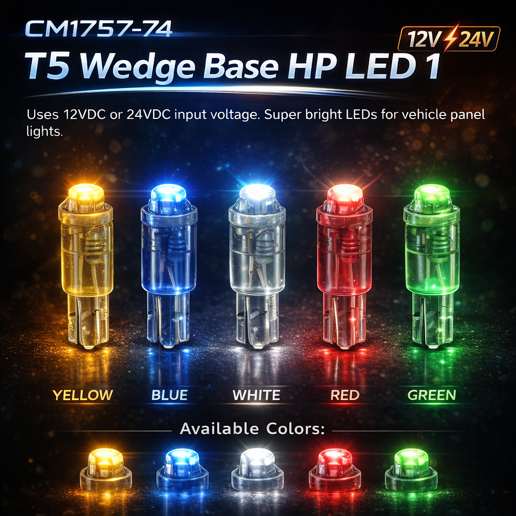 CMW1757-74 T5 Wedge Base HP LED 1