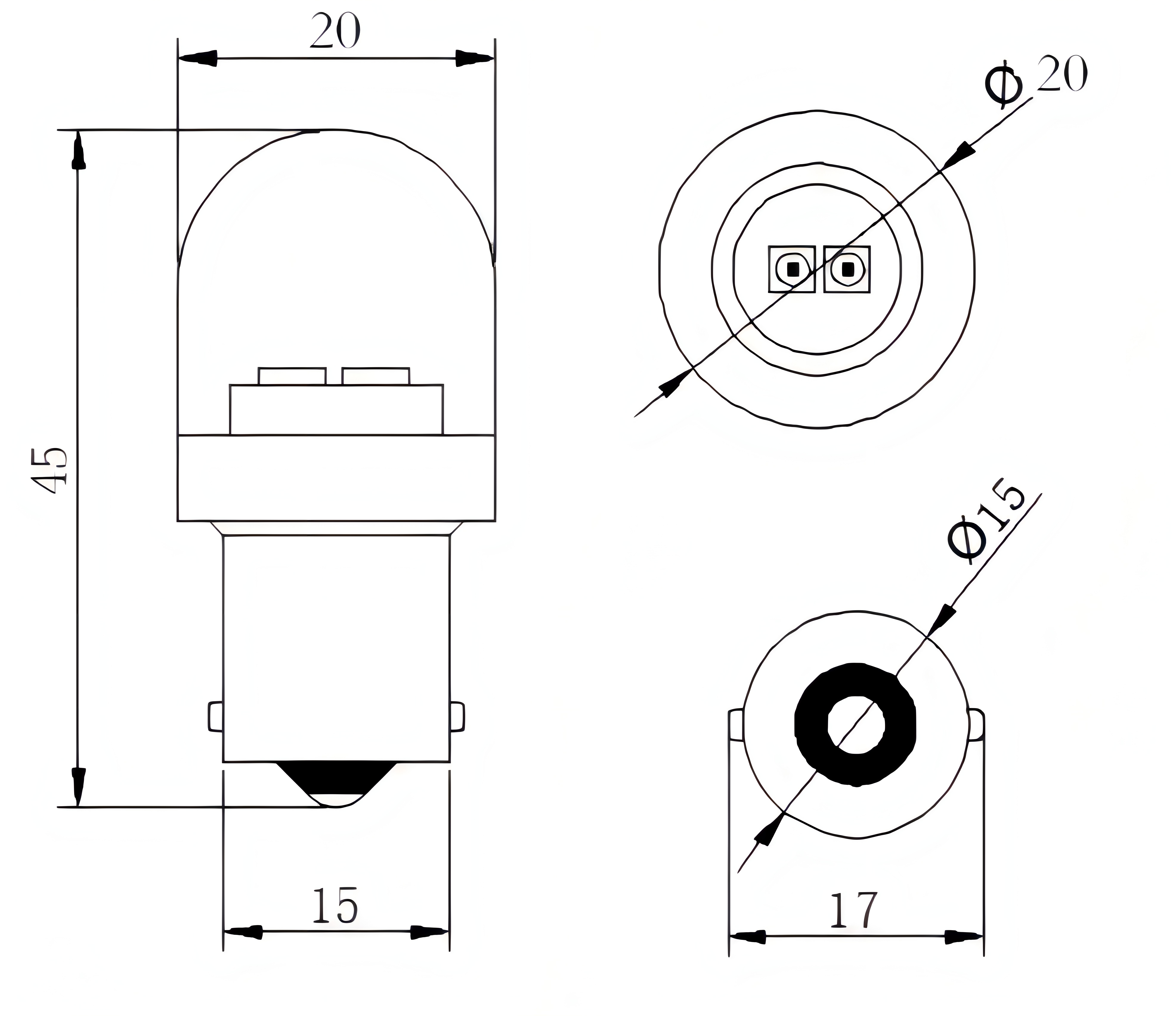 CMB4520-LED T20 BA15S HP 2 CMB4520-LED T20 BA15S HP 2