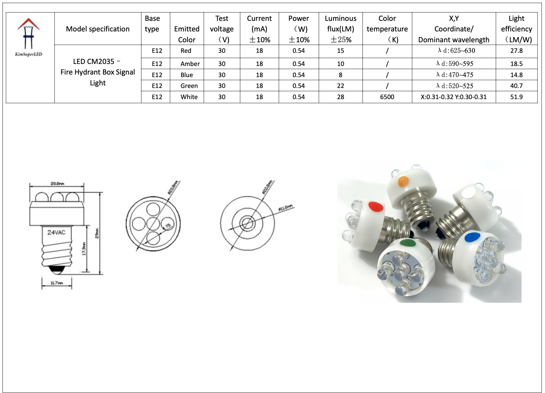 CME2035-Fire Hydrant Box Signal Light LED 5