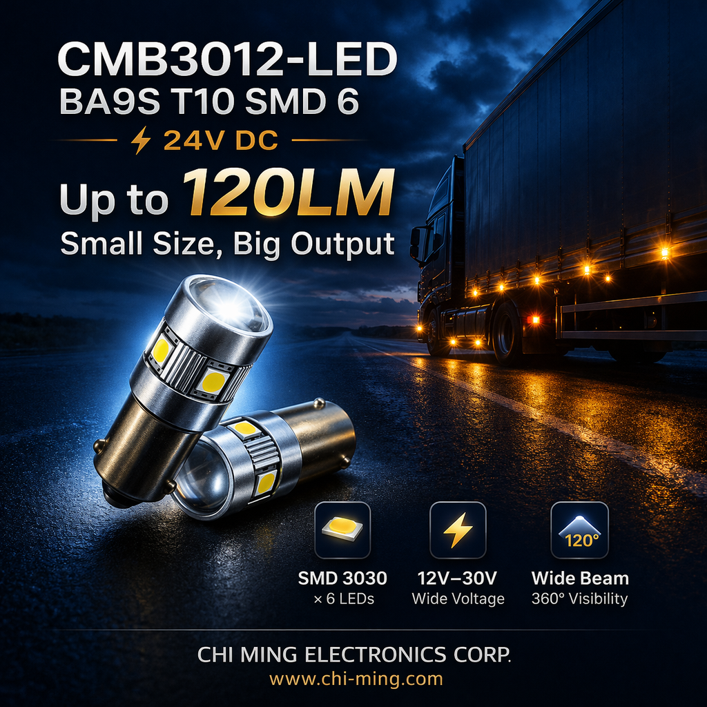 CMB3012-LED BA9S T10 bulbs SMD 6