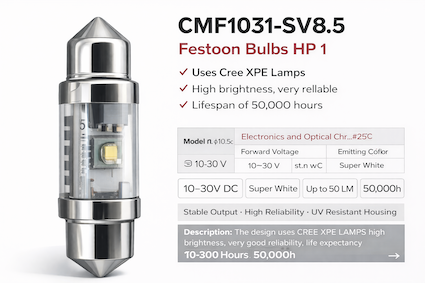CMF1031-SV8.5 Festoon Bulbs HP 1