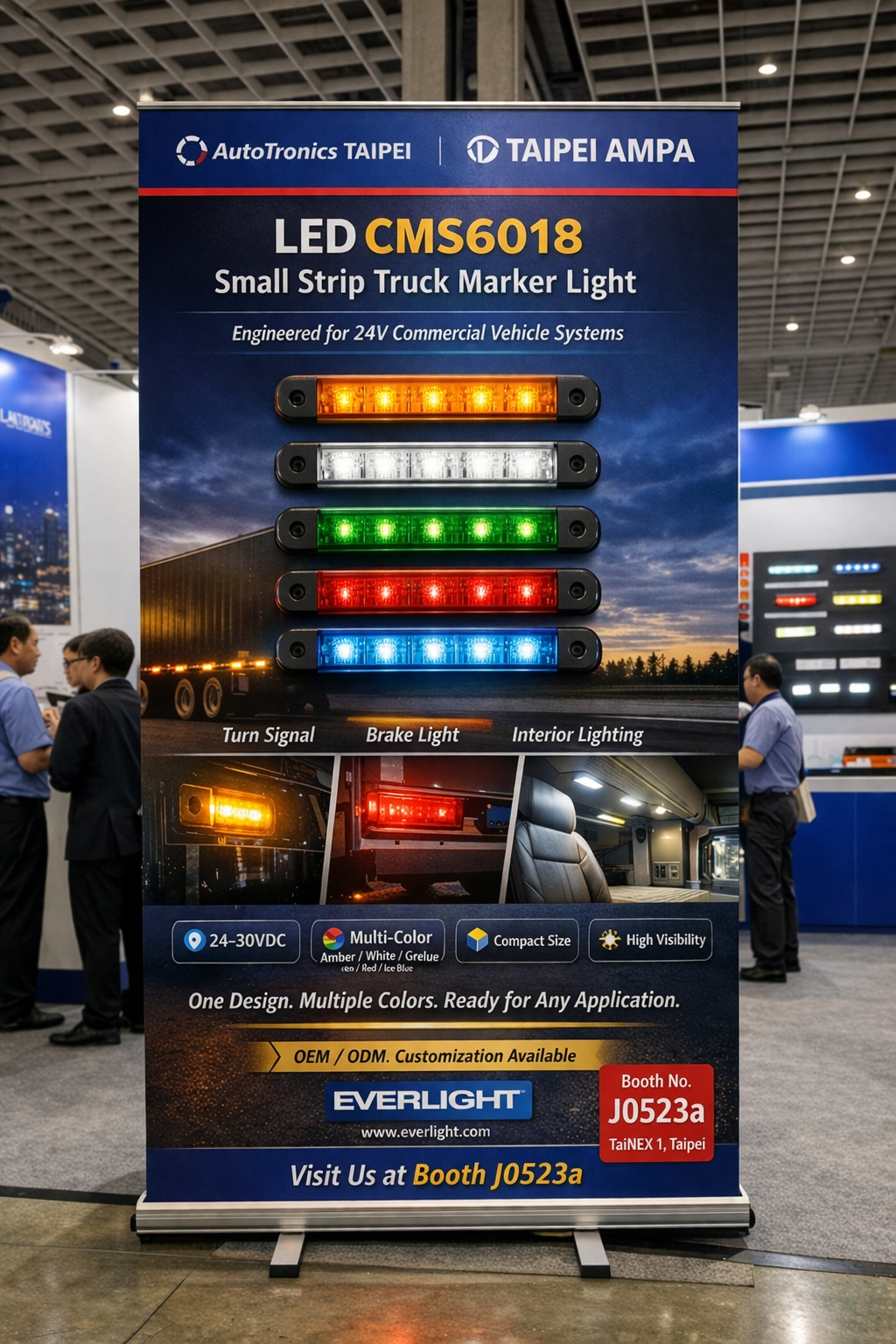 LED CMS6018-Small Strip Truck Marker Light