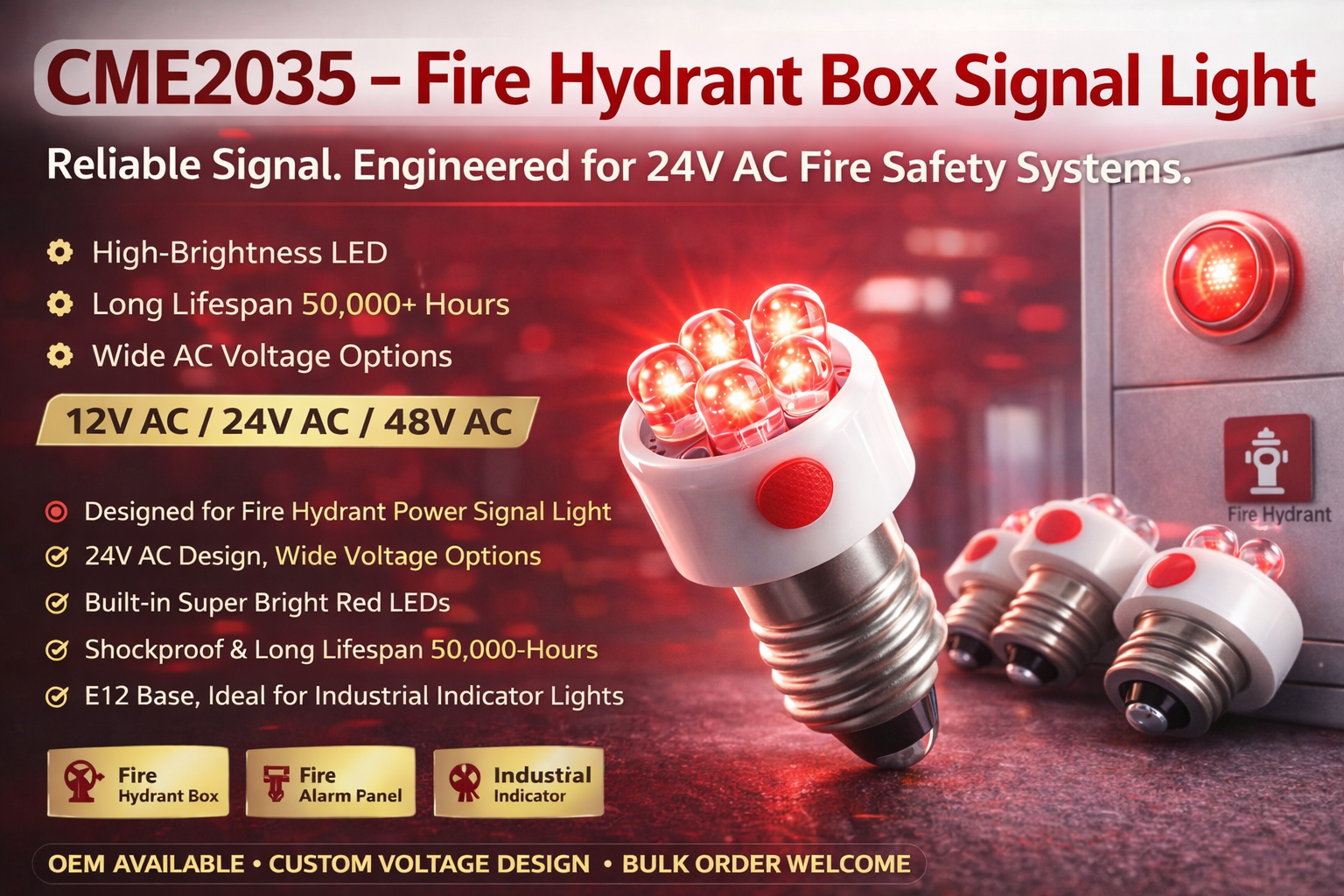 CME2035-Fire Hydrant Box Signal Light LED 5