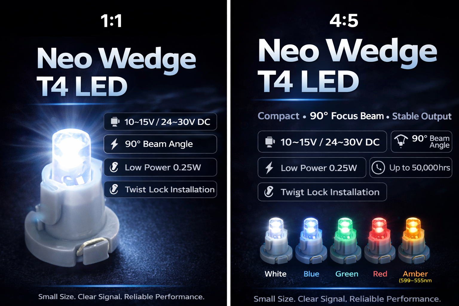 CMN1194-T4 Neo wedge LED 1
