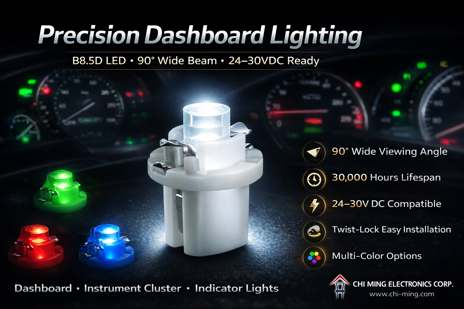 CMB1908-B8.5D Dashboard LED 1 CMB1908-B8.5D Dashboard LED 1