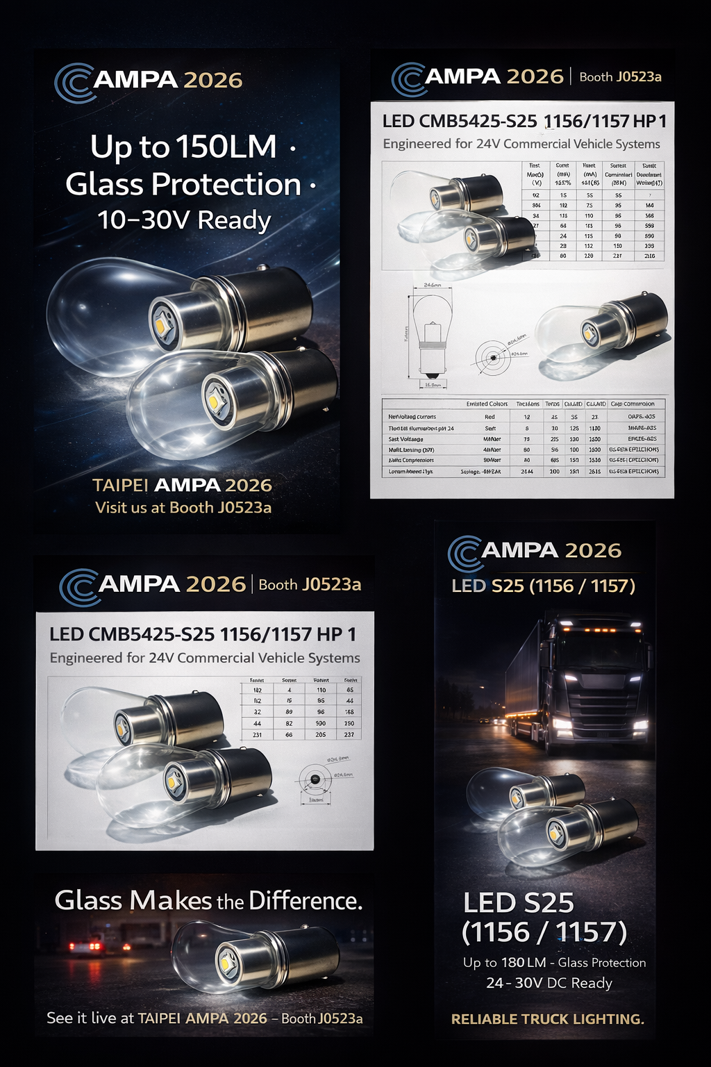 CMB5425-LED S25 1156/1157 HP 1
