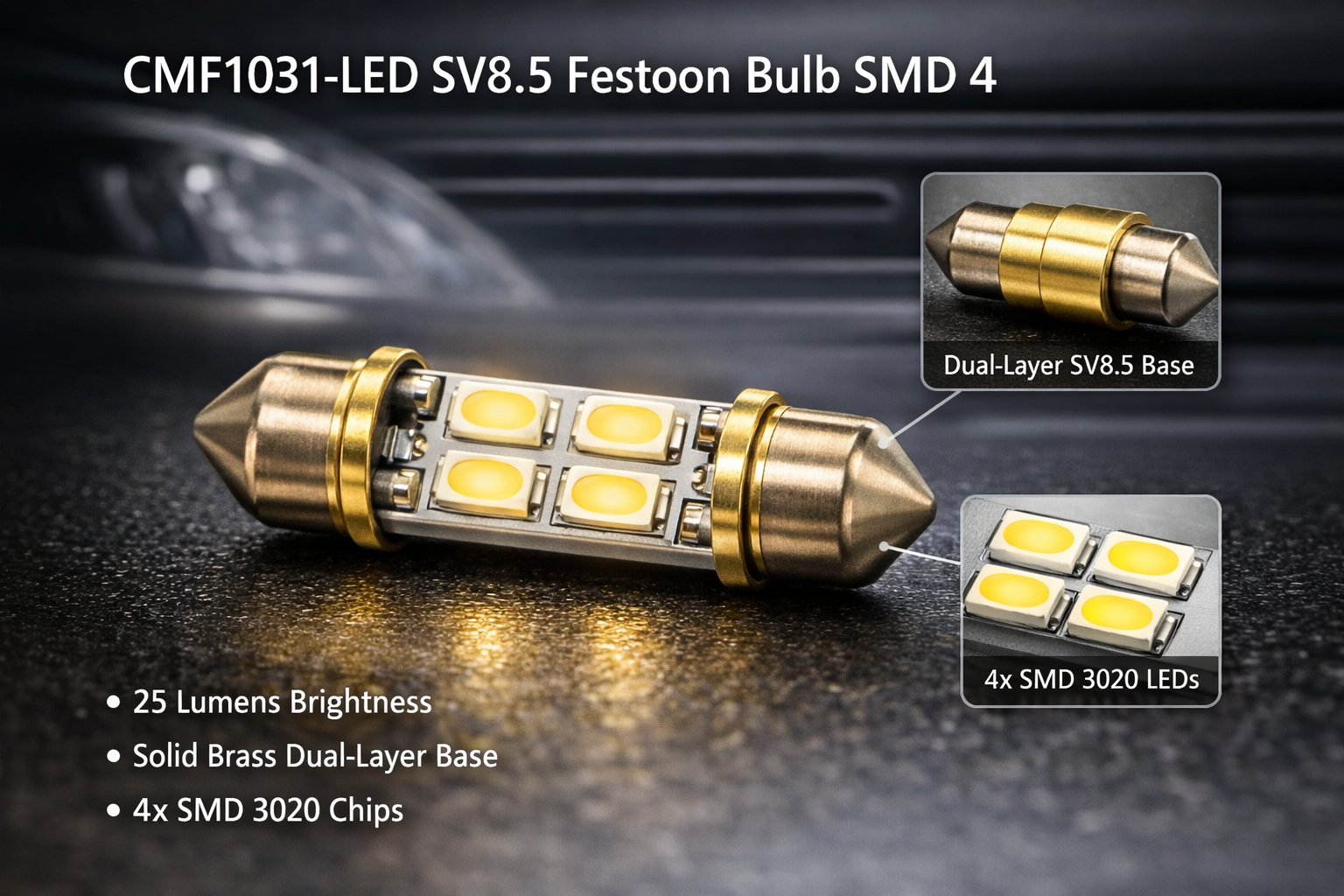 CMF1031-LED SV8.5 Fetoon Bulbs SMD 4 CMF1031-LED SV8.5 Fetoon Bulbs SMD 4